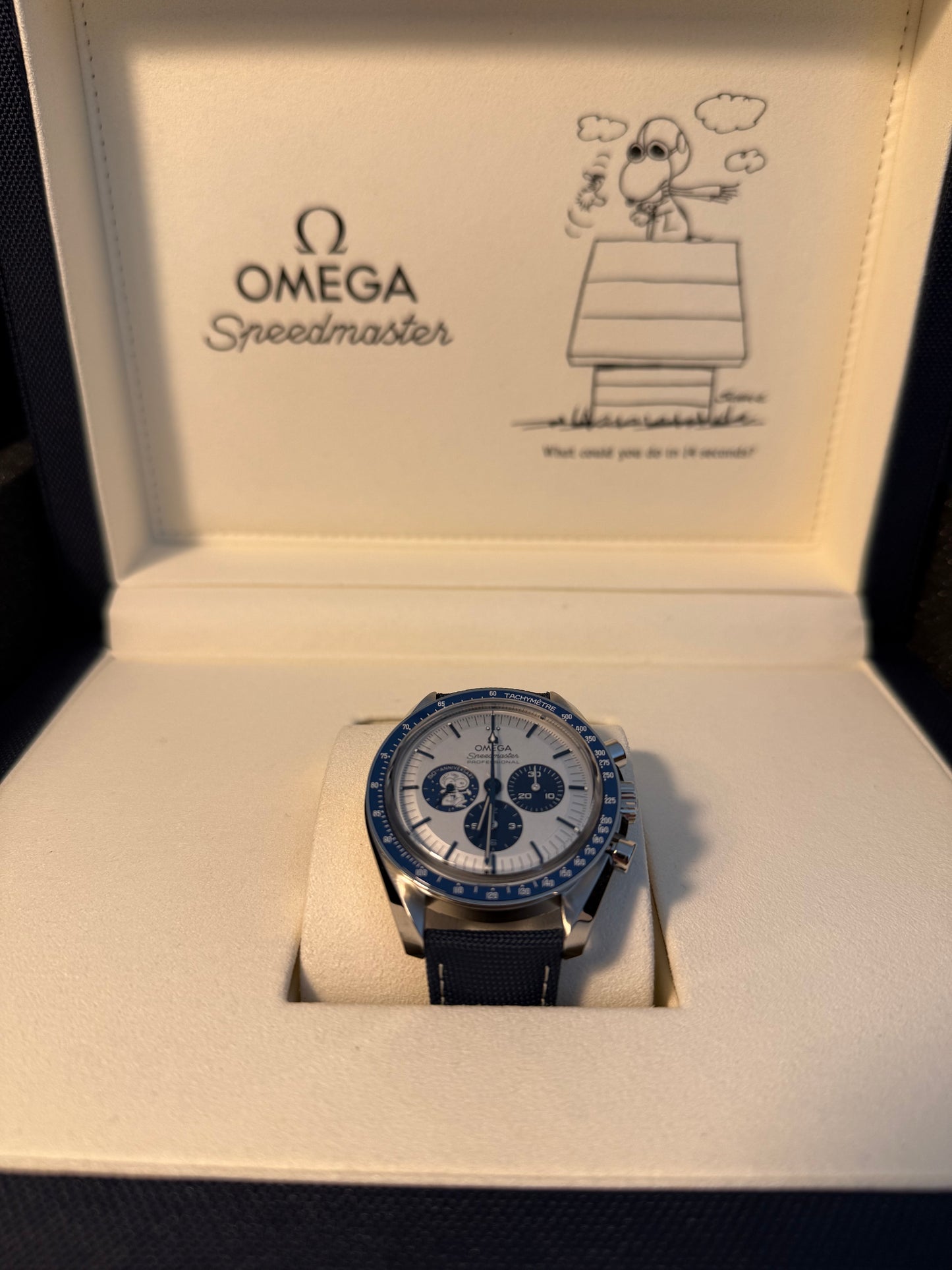 Omega Speedmaster Silver Snoopy Award 50th Anniversary