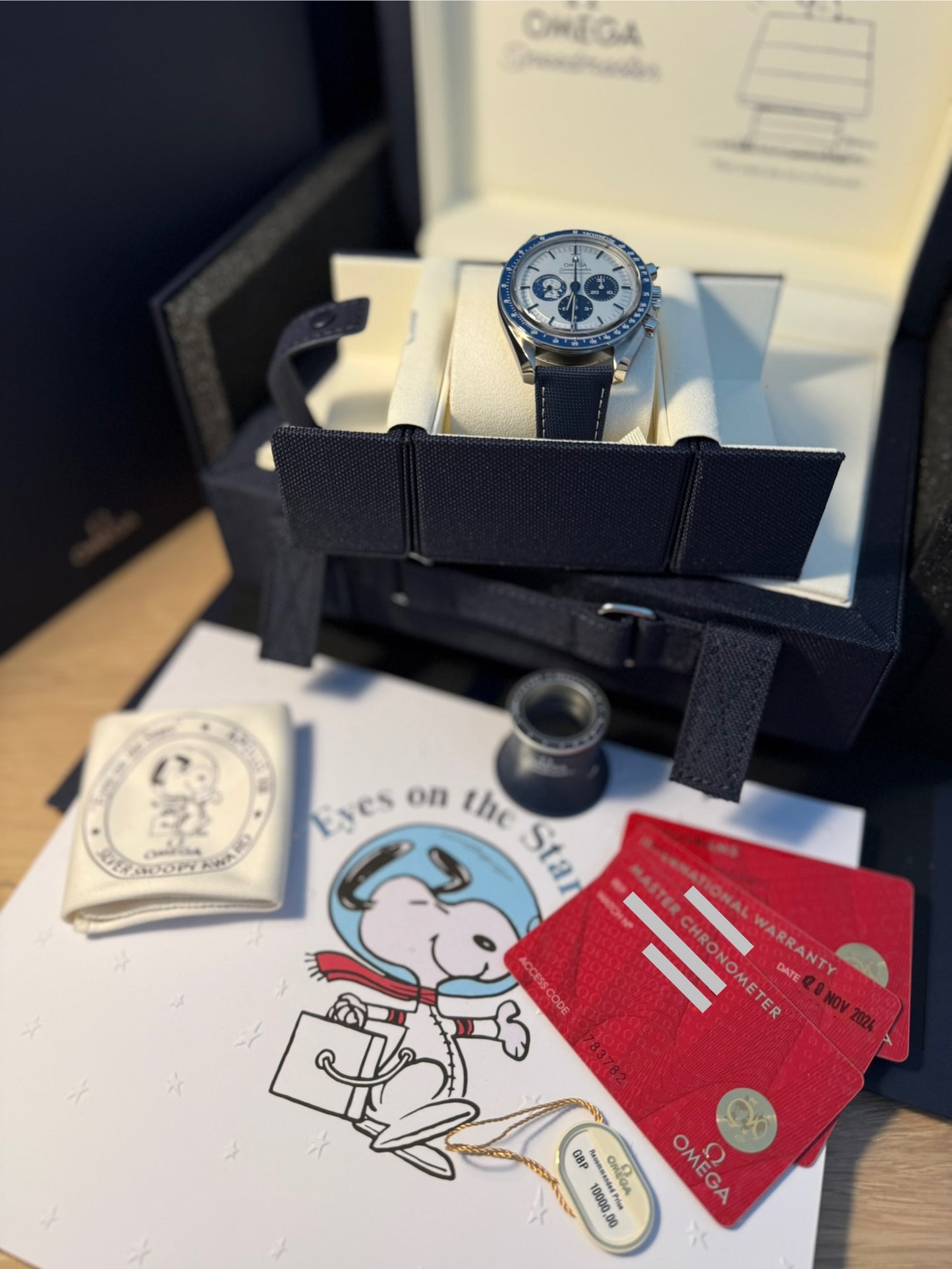 Omega Speedmaster Silver Snoopy Award 50th Anniversary