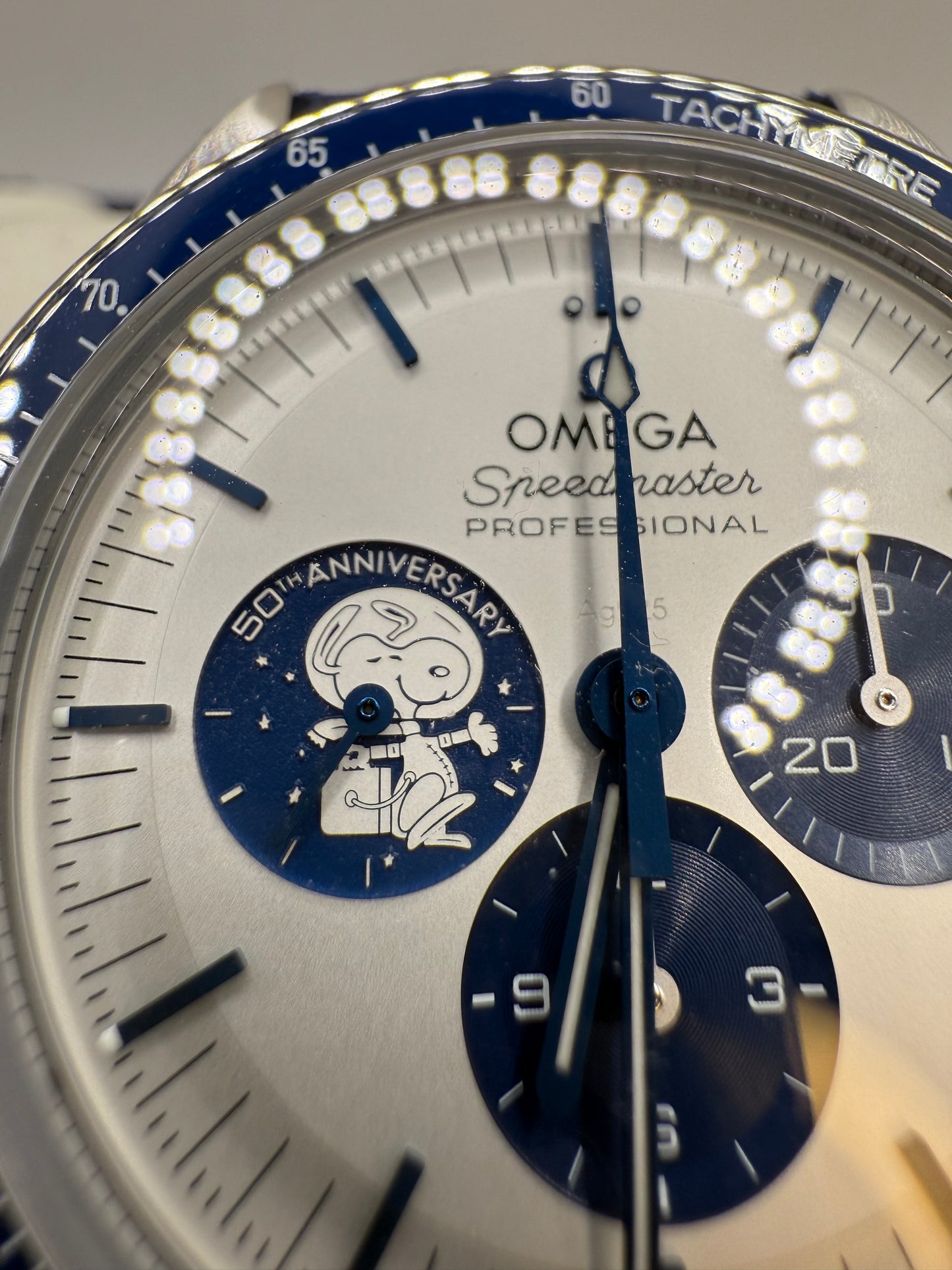 Omega Speedmaster Silver Snoopy Award 50th Anniversary