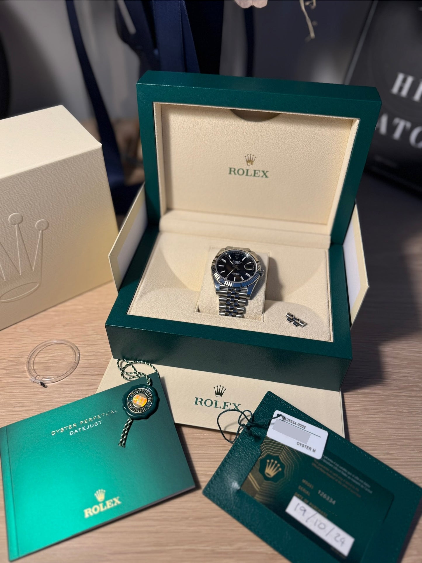Rolex Datejust ref 126334 - 2024 Full set, Stickered, Unworn