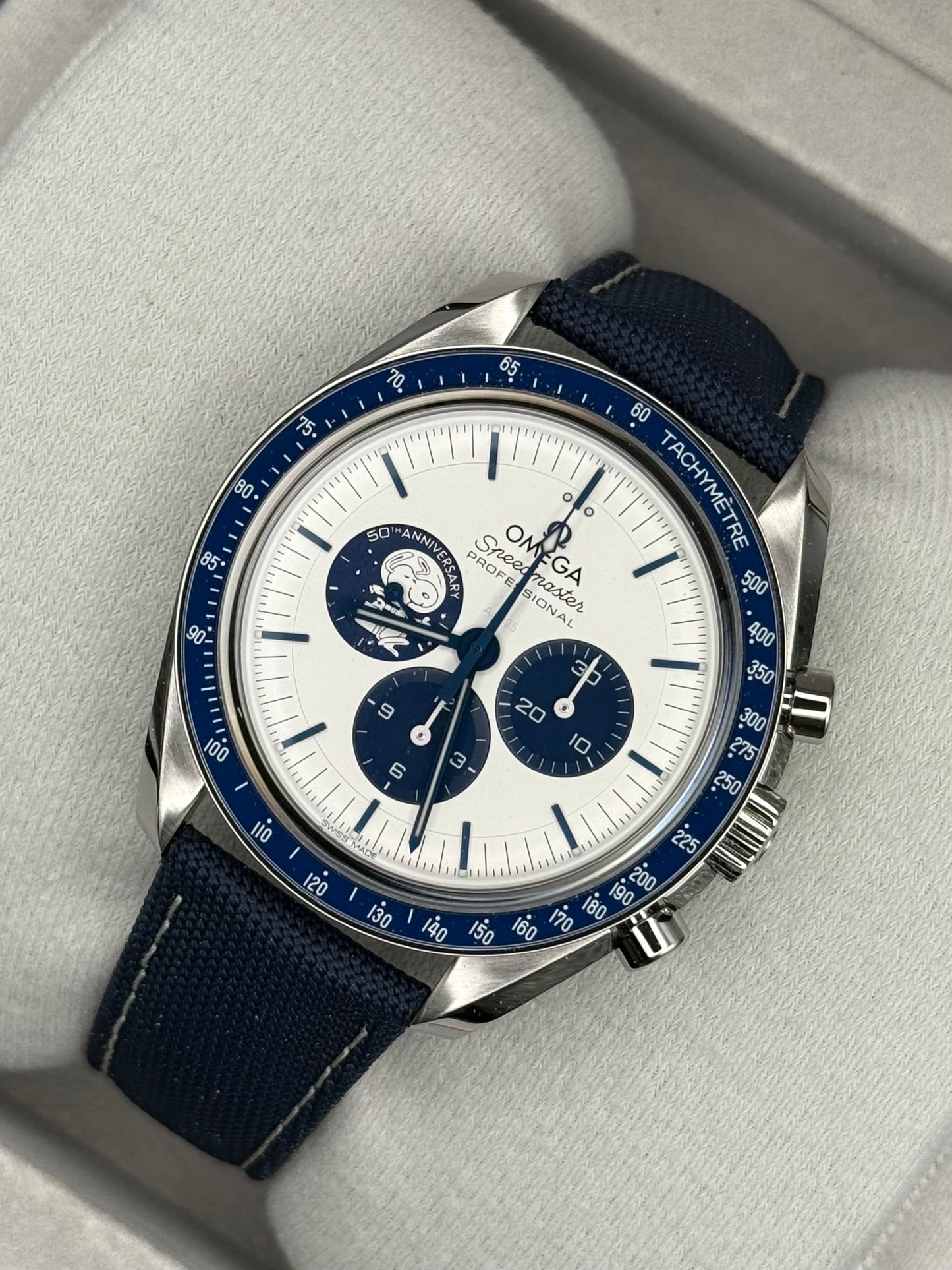 Omega Speedmaster Silver Snoopy Award 50th Anniversary