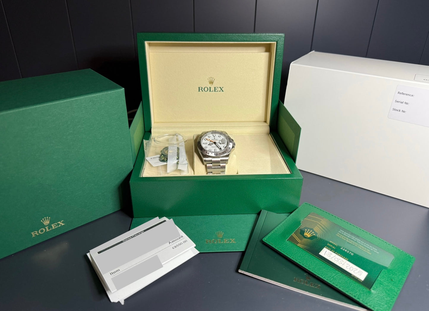 Rolex Explorer II 226570 - March 2025 - New Box