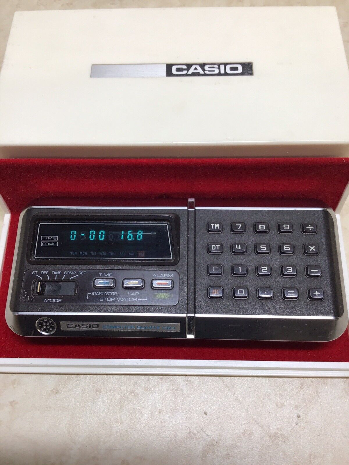 Casio Computer Quartz CQ-1 Clock & Calculator 1970s