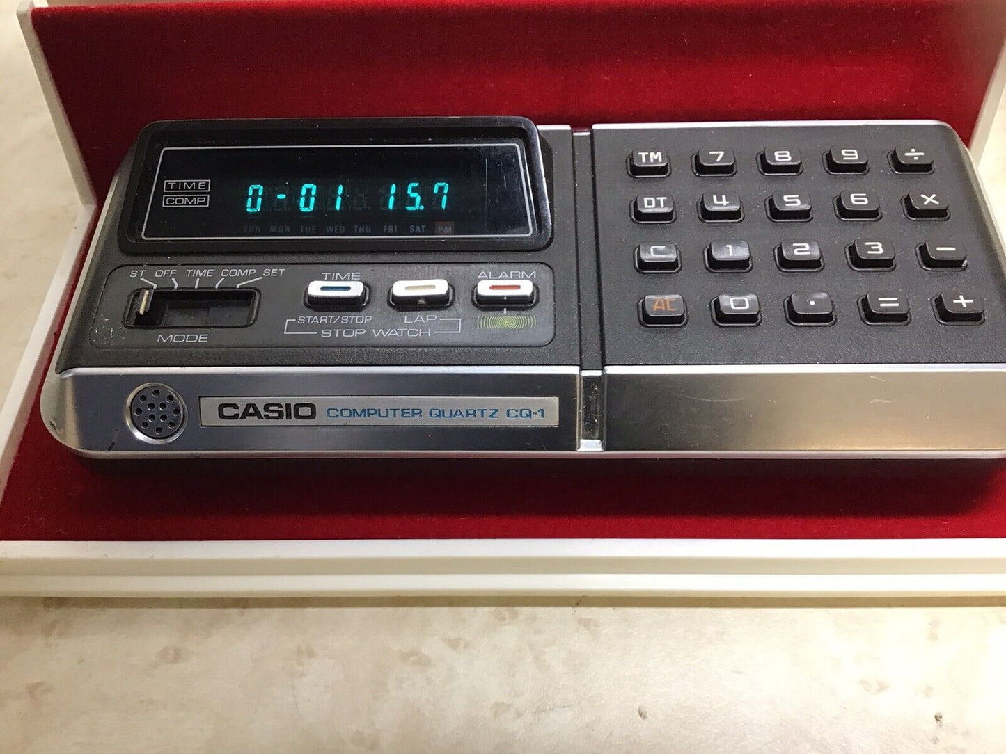 Casio Computer Quartz CQ-1 Clock & Calculator 1970s