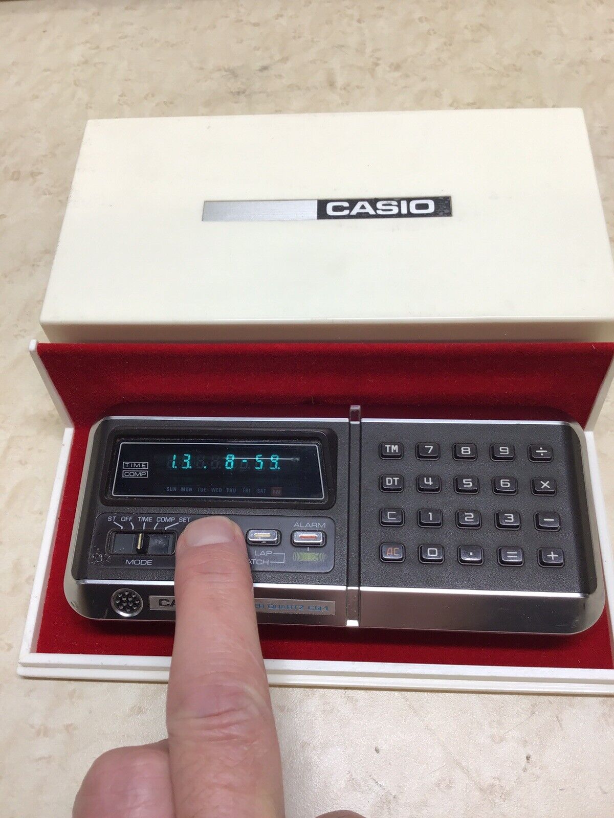 Casio Computer Quartz CQ-1 Clock & Calculator 1970s